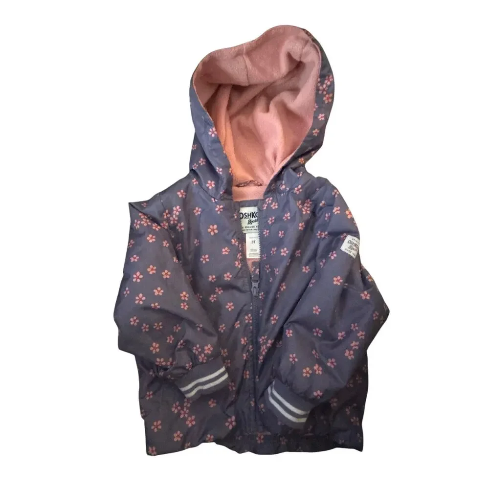 OSHKOSH B’GOSH FLEECE lined jacket girls 3T like new
